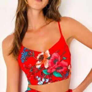 NWT Lulus Bloom With a View - TOP ONLY - Medium - Red